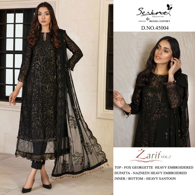 Serene Zarif 2 Heavy Festive Wear Georgette Embroidery Pakistani Salwar Kameez